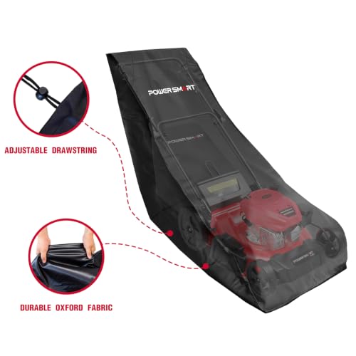 Image of PowerSmart 21-Inch 144cc 3-in-1 Push Lawn Mower Gas Powered with Cover
