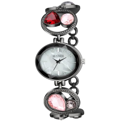 Matrix Stainless Steel Nebula Collection | Multi-Color Dial With Bracelet Style Chain Analog Watch For Women & Girls, Bandcolor-Gray (B0CVLBCFYQ) Amazon Price History, Amazon Price Tracker