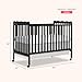Dream On Me Carson Classic 3-in-1 Convertible Full-Size Baby Crib in Black, GreenGuard Gold & JPMA, 4 Mattress Heights, Converts to Day & Toddler Bed, Locking Wheels, Classic Nursery Design