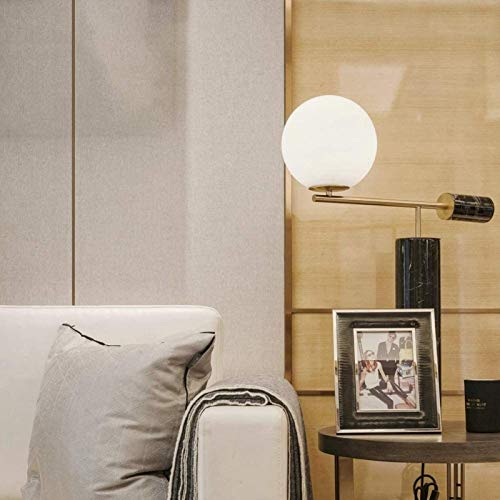 FengLing Desk lamp Modern Minimalist Personality Marble Base Milk White Lampshade Table Lamp Bedroom Bedside Desk Creative Decorative Lighting 50 * 65cm steampunk buy now online