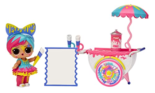 LOL Surprise OMG House of Surprises Art Cart Playset with Splatters Collectible Doll and 8 Surprises, Dollhouse Accessories, Holiday Toy, Great Gift for Kids Ages 4 5 6+ Years Old & Collectors