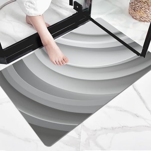 Paillasson Interieur Entree Antidérapant Absorbant Gris Clair 80x120 - 5