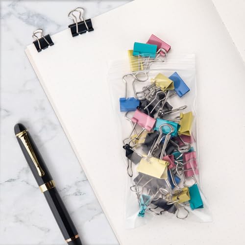 Aubeco 200pcs 3 x 5 inch Plastic Bags, 2 mil Jewelry Bags, Clear Small Zip Bag, Resealable Zip Bag for Small Business, Storage, Candy by Aubeco - Image 6