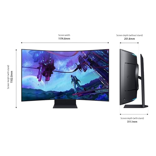Samsung Odyssey Ark 55" 4K 165Hz Curved Monitor