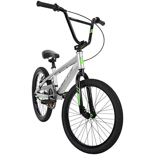 Huffy Axilus 20" Bmx Bike, Steel Frame, Race Style, Matte Silver #TOP7