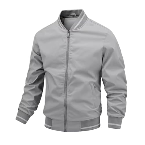 Veste bomber pour homme slim fit avec col baseball chic