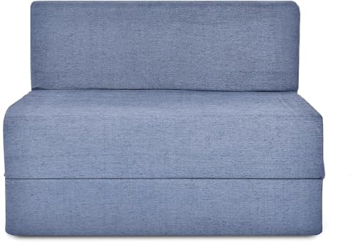 Image of Convertible Sofa Chair Bed, 3-in-1 Sleeper Chair with Foldable Design, Modern Upholstered Lounge Accent Chair, Space Saving Single Sofa Bed for Living Room, Bedroom & Small Spaces (Grey (FA105))