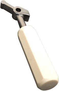1 PCS White Straight Handle Replacement Kit Square Front Block Handle Grip Replacement,Compatible With CARPIGIANI Soft Serve Ice Cream Maker