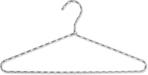 Miniatura 2 de Rethink Your Room Paquete de 30 perchas de metal envueltas en tela, solución duradera y elegante, artículos esenciales para el hogar, tacto suave