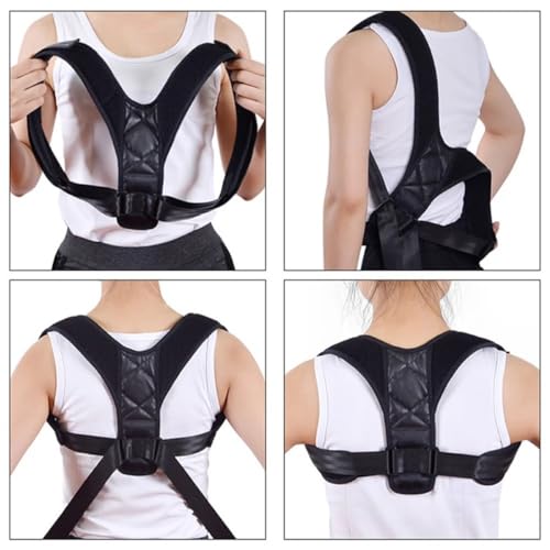 Colete Corretor Postural Ajustável Unissex (P ao GG) - Cinta Invisível Sob Roupas Melhora A Postura