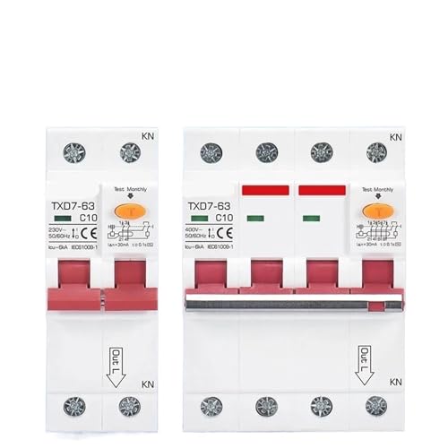 Disjoncteur RCBO 3P 32A 30mA pour tableau électrique basse tension