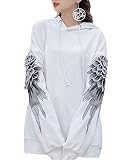 Frauen Männer Kapuzenpulli Warm Wings Print Pullover Hoodie Top Klassisches Kapuzenpulli
