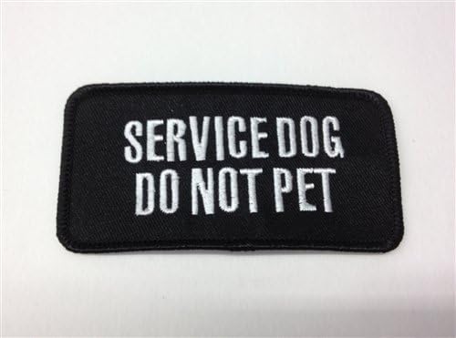 Service Dog Do Not Pet Patch 2x4