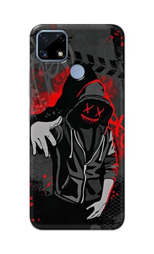Image of Printed Hard Back Cover for Realme Narzo 30A Back Cover (Hoodie Rapper) -190724(EA)