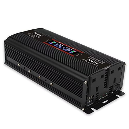 Inversor de corriente 3000W para autocaravana convertidor 12V a 220V coche 7