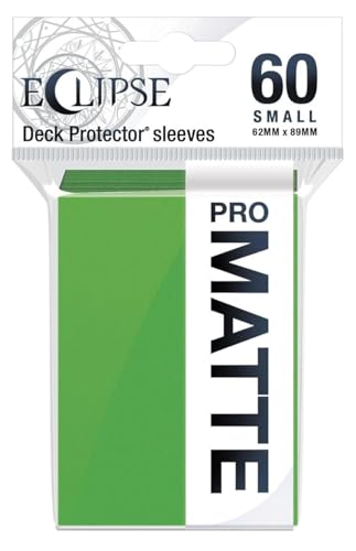 Ultra Pro - Eclipse Matte Small Sleeves 60 Count (Lime Green) - Protect All Your Gaming Cards, Sports Cards, and Collectible Cards with Ultra Pro's ChromaFusion Technology