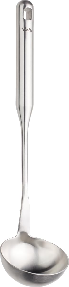 Cocotte en acier inoxydable 38 cm avec couvercle en verre, fourchette à viande et louche à soupe