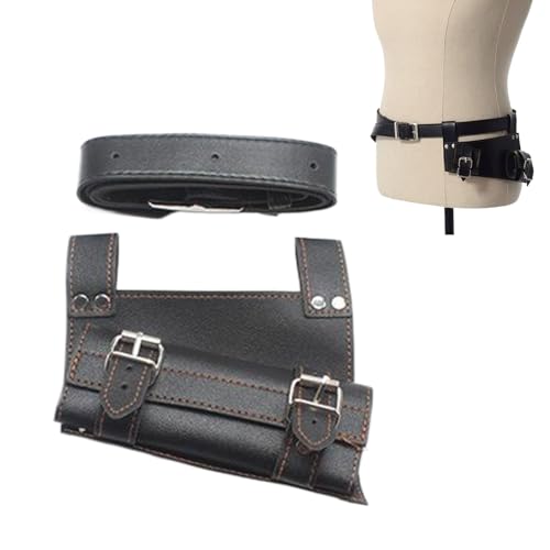 Funda de Espada, Cinturón de Katana, Espada para Cinturón, Cinturón Espada Vikinga, Soporte de Espada para Cinturón, para Recreaciones Cosplay y Samurai Entusiastas, Refuerzo de Tres Capas, 110cm