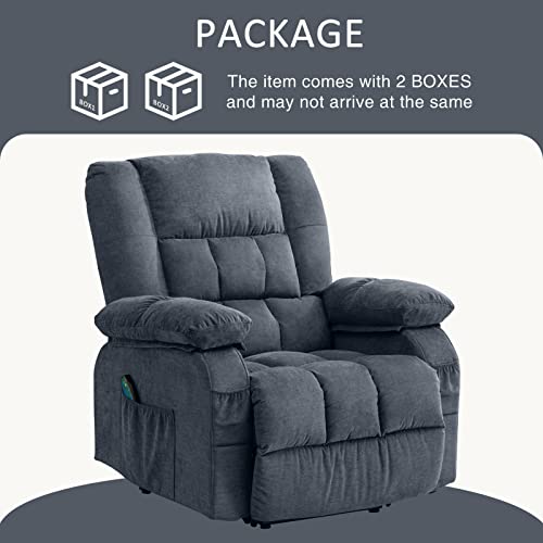 Bosmiller Power Lift Recliner Chair Recliners For Elderly With Heat And Massage Recliner Chair For Living Room With Infinite Position And Side Pocket,Usb Charge Port #TOP5