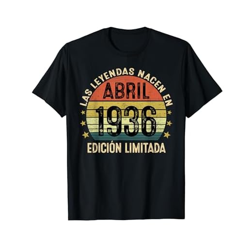 Clásico 1936 Vintage 1936 Las Leyendas Nacen En Abril 1936 Camiseta