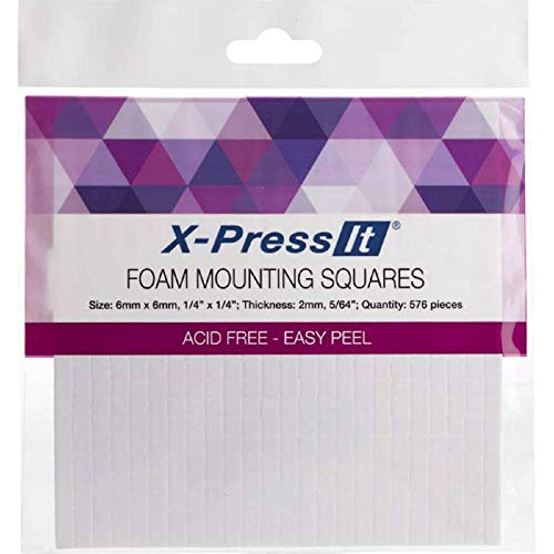Copic FTS6 X-Press It Foam Mounting Squares .25" X.25 576/Pkg
