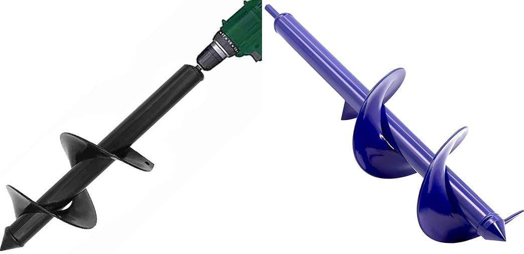 TCBWFY 4x12inch Auger Drill Bit for Planting,Heavy Duty Garden Auger Spiral Drill Bit Bulb Planter Tool,TCBWFY Auger Drill Bit for Planting 3.5"x16",Extended Length Garden Auger Spiral Drill Bit