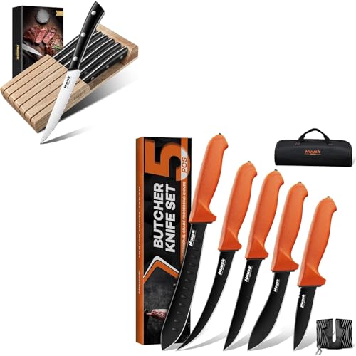 Set Cuchillos Carnicero 11 Piezas Acero Inox