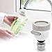 iKonbi 360 Degree Rotation/Movable Bubbler Saving Water Faucet/tap, Tap Extension/Head, Faucet Filter Shower Head Nozzle Adapter (3 Modes), White and Grey