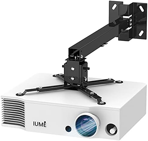 Projector Ceiling Mount, Universal Black Projector Mount Extendable Projector Stand Bracket Wall Mount Hanger Mounting for Most Projectors,Video