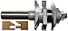 Magnate 9001B One Piece Stile and Rail Router Bit - Ogee Profile; 1-1/8" Cutting Height