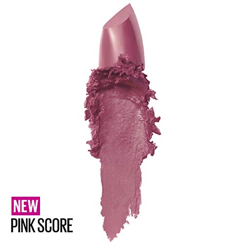 Image of Maybelline Color Sensational Lipstick, Lip Makeup, Cream Finish, Hydrating Lipstick, Nude, Pink, Red, Plum Lip Color, Pink Score, 0.15 oz. (Packaging May Vary)