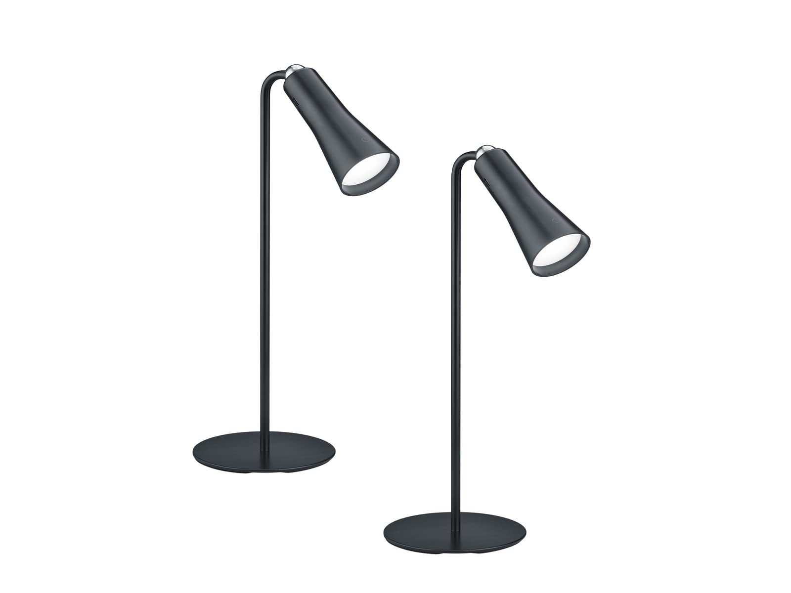 2er-Set Akku Leuchten 3in1 mit Magnet für 3 Basis Stationen, Schwarz