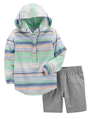 Sweat à capuche bébé garçon et short en coton léger ensemble de sport d'été