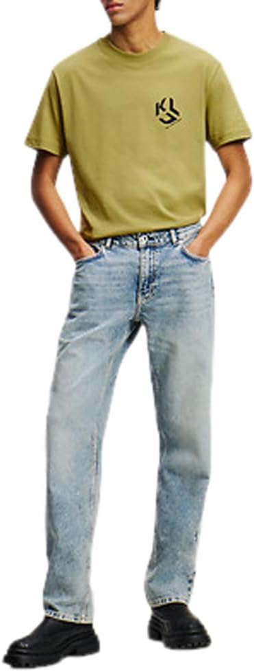 Jeansy Karl Lagerfeld, Męskie, Proste Denim, Prosta Nogawka