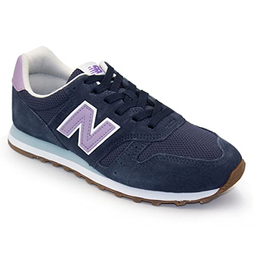 Tênis New Balance 373, Feminino, Azul/Lilás, 37
