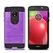 LG K20 Plus Case/LG K20 V Case/LG K20 Case/LG Harmony Case/LG Grace Case With Screen Protector,IDEA LINE(TM) Hybrid Hard Shockproof Slim Fit Cover - Purple