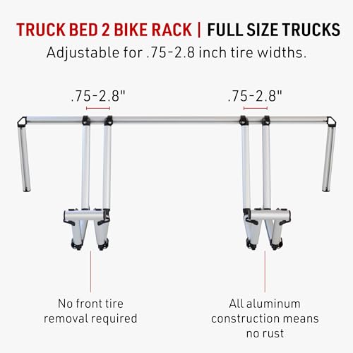 All-Aluminum 2 Bike Truck Rack
