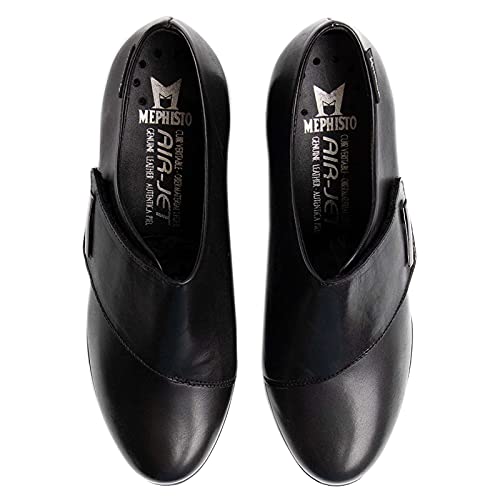 Mephisto Womens Adilia Leather Black Shoes 8 Us #TOP5