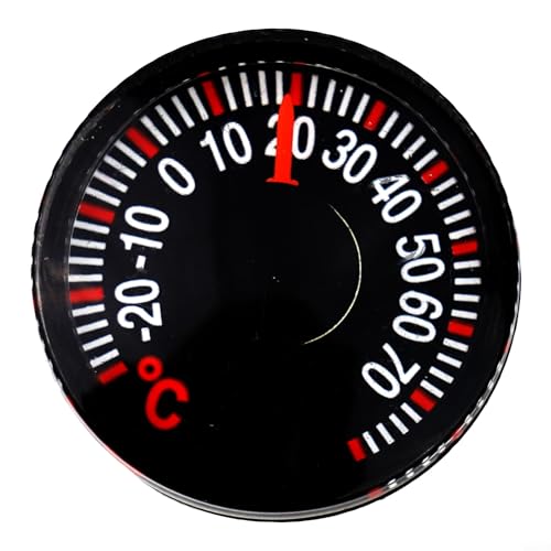 FACULX Termometro igrometro per interni ed esterni, 20 mm, quadrante da giardino, impermeabile, da appendere alla parete, per patio (27 mm)