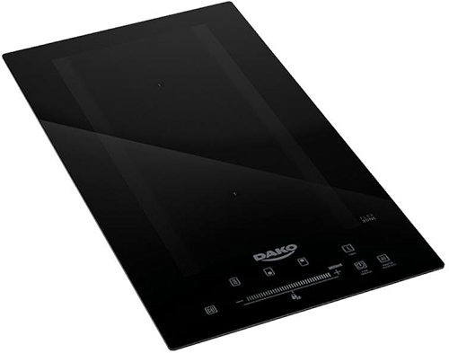 Cooktop de Indução Dako 2 Bocas Preto com Zona Flexível 220v