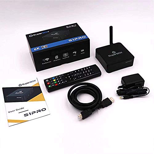 ANDEX SuperBox S1 PRO Android 7.0 TV Box, Quad Core 2GB RAM+16GB Storage, 2.4G/5G WiFi USB 3.0 Streaming Media Player, Full HD 4K Ultra HD 6K Video Player