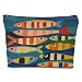 JIUWEIHU Fish Makeup Bag, Sea Animals Cosmetic Bags Travel Organizer Bag Zipper Pouch, Birthday Fishing Lovers Friendship Gifts for Women Friend Colleague Sister Niece Mom