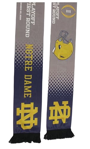 Official 2024 CFP FIRST ROUND Indiana vs Notre Dame Printed Scarf 12-20-24, LLC3