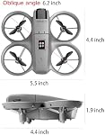New D16 Dron Dual HD Camera Foldable Remote Control Drone with Optical Fow Hover Auto Intelligent Obstacle AvoidanceIndoor and Outdoor Drone Men's Gift for Back-to-School Season Christmas