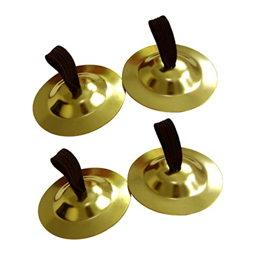 Abaodam Cymbals Belly Dancing 2 Pairs of Hand Cymbals Mini Musical Instruments for Boys and Girls Durable Comfortable