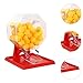 CoudarTitie Lotto Ball Machine,Bingo Machine Lotto Game Game Cage and Balls Lottery Machine for Holiday Number Balls Picking Player Party, Red Yellow Balls