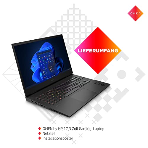 HP Omen Gaming Laptop mit 17,3 Zoll QHD und 165 Hz