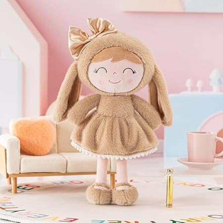 Image of RVA Cute Bunny Baby Doll Plush Toys Lovable and Huggable Gift for Birthdays & Occasions for Children, Kids, Baby Girl Cuddly Soft Plushies Stuffed Plush Companions(Size 65 cm) (Brown)