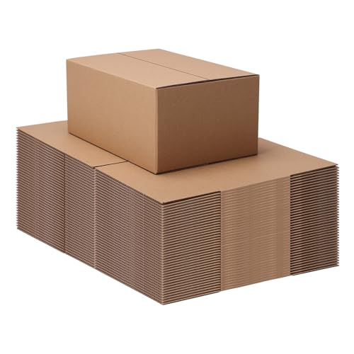 Image of 9x6x4 Shipping Boxes Set of 40, Brown Kraft Business Corrugated Cardboard Small Boxes Mailers for Packaging