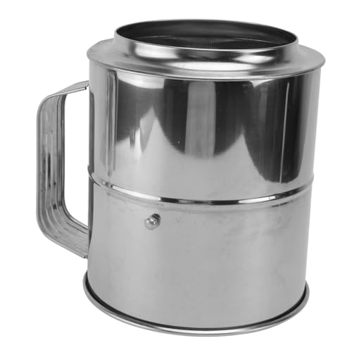 ABOOFAN 1 pieza Colador de Mano Inoxidable para Tamizar Filtro de Fina Accesorio de Cocina para Hornear Casa